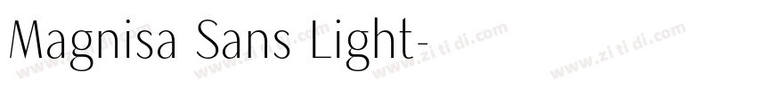 Magnisa Sans Light字体转换